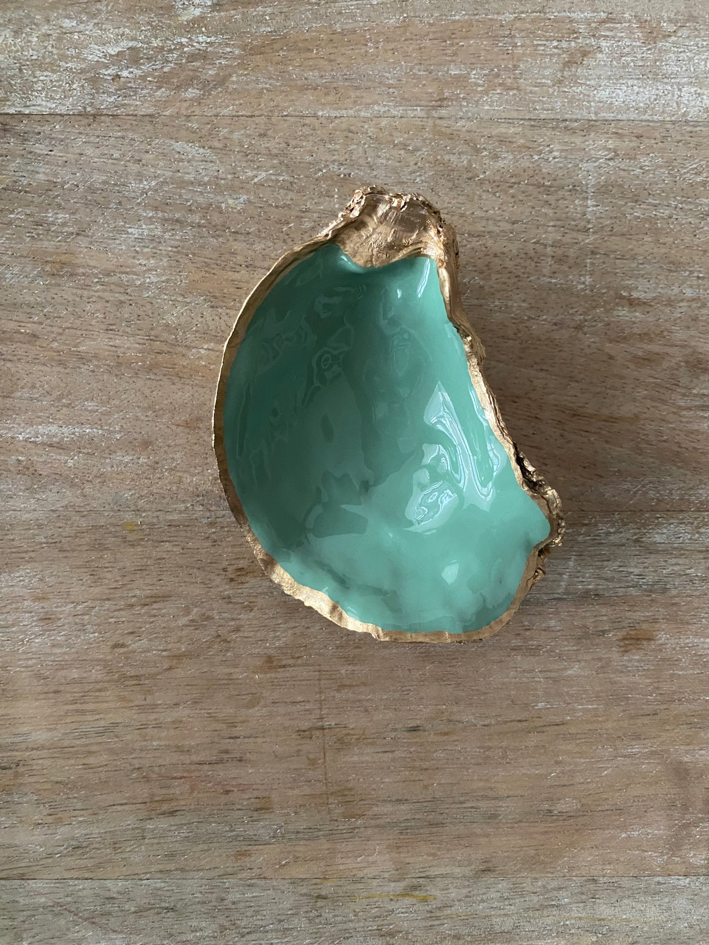Sage Green Oyster Ring Dish
