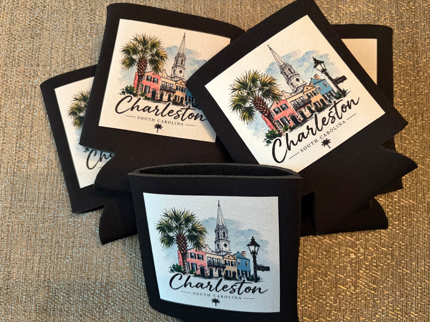 Charleston, South Carolina Neoprene Koozie