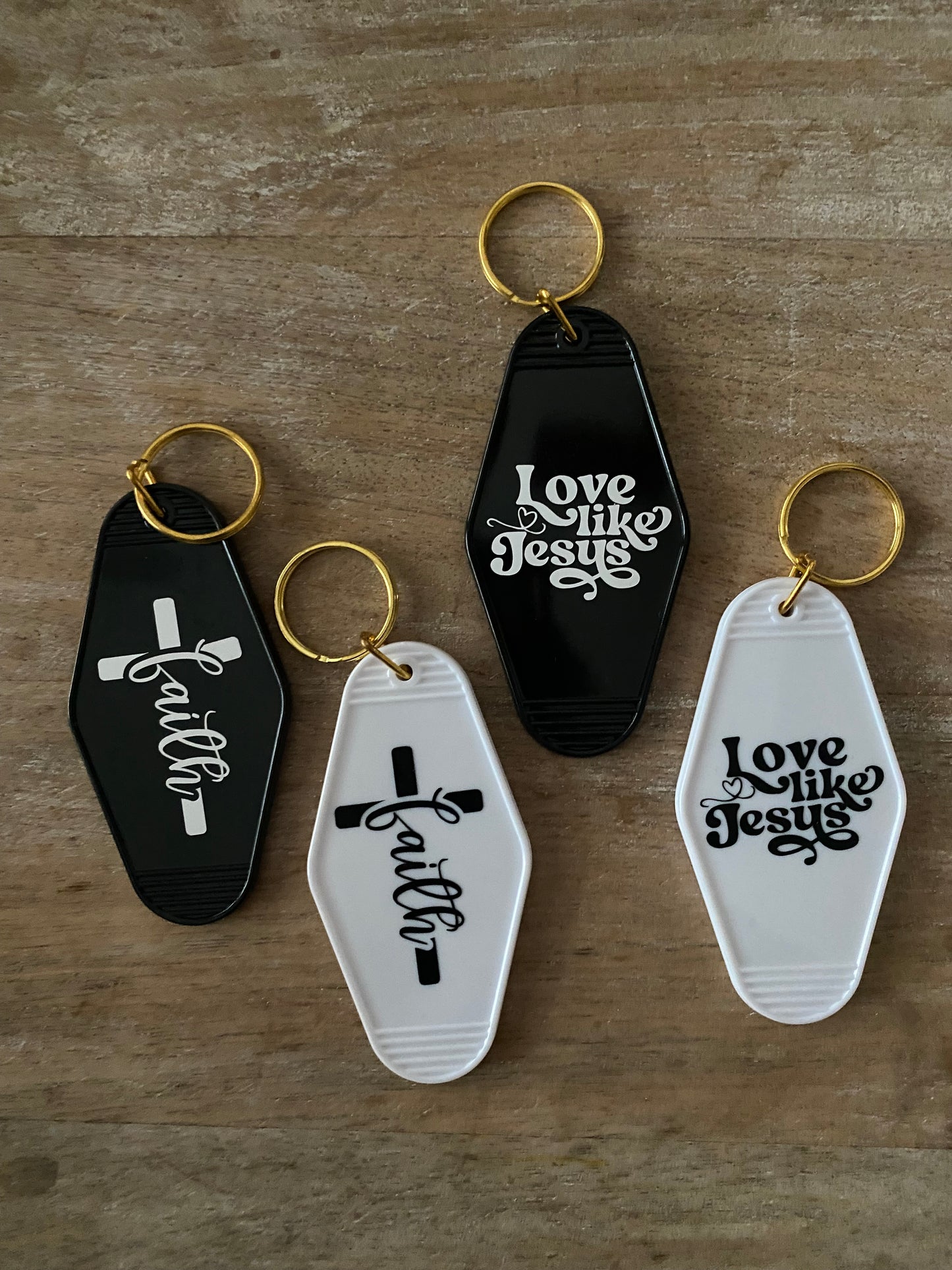 Christian Motel Keychains