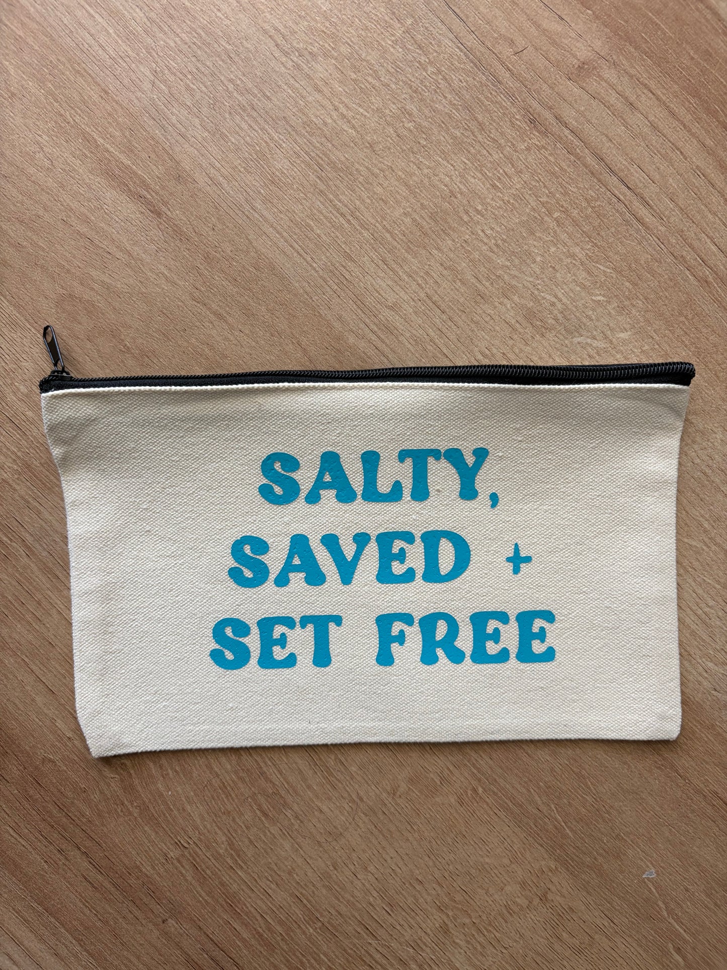 'Salty' Canvas Pouch