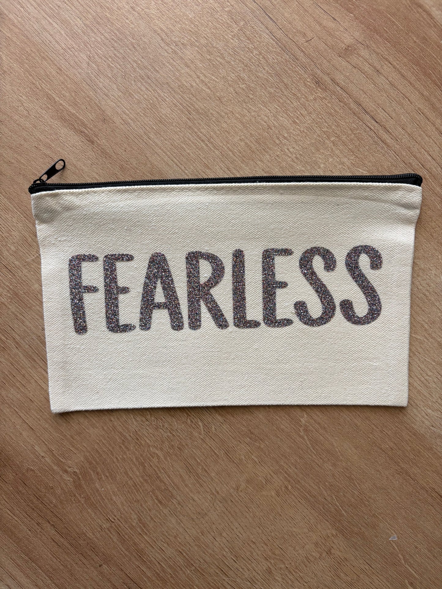 'Fearless' Canvas Pouch