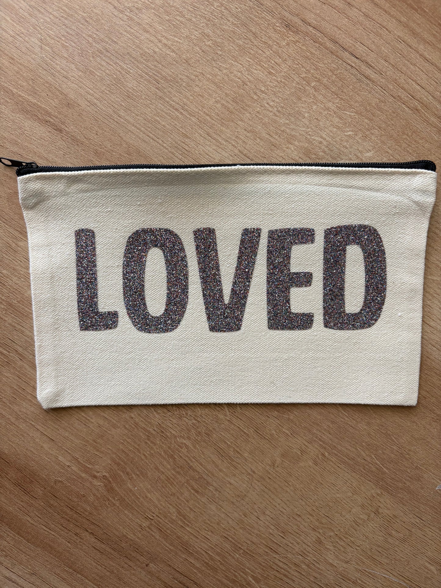 'Loved' Canvas Pouch