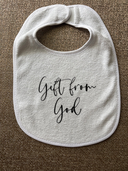 Gift From God Baby Bib | Christian Baby Shower Gift