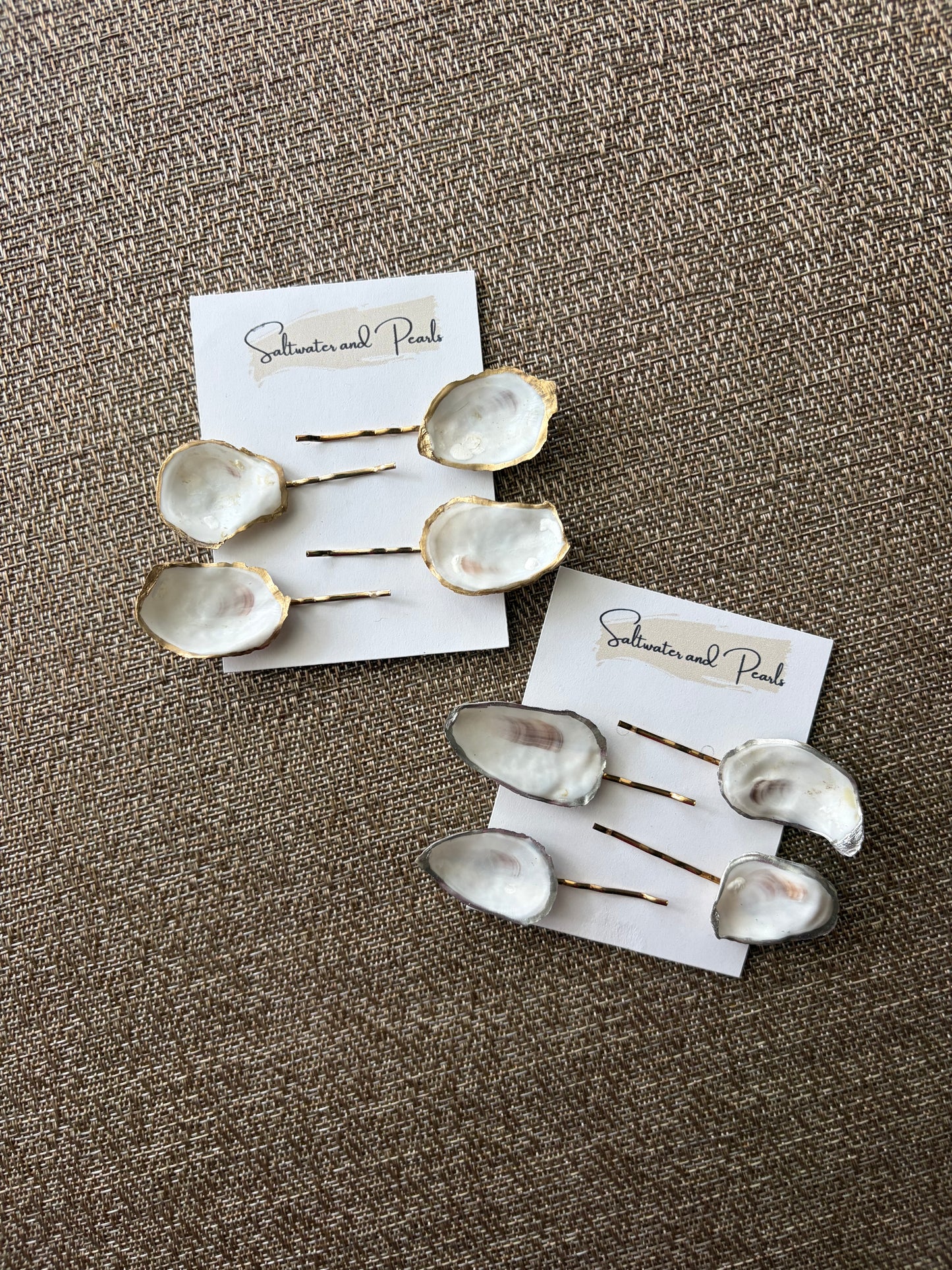Oyster Shell Hair Pins