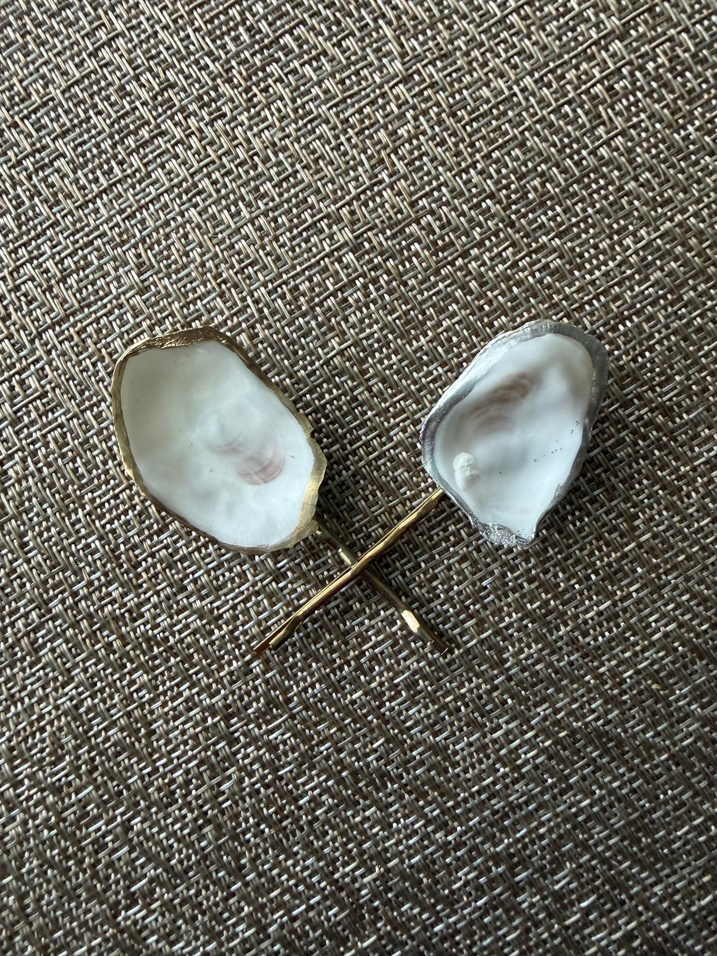 Oyster Shell Hair Pins