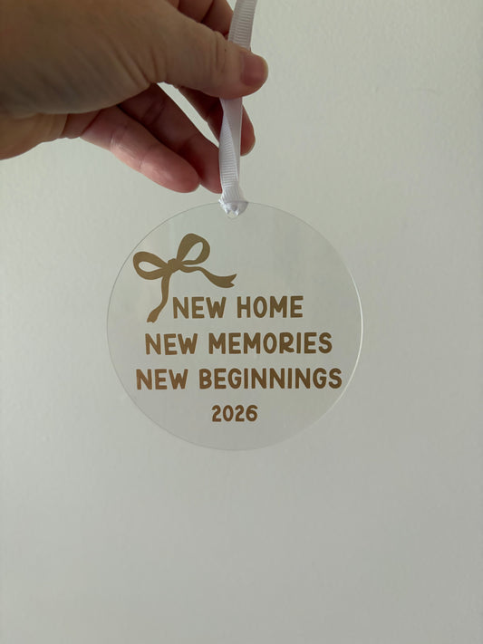 New Home Acrylic Ornament