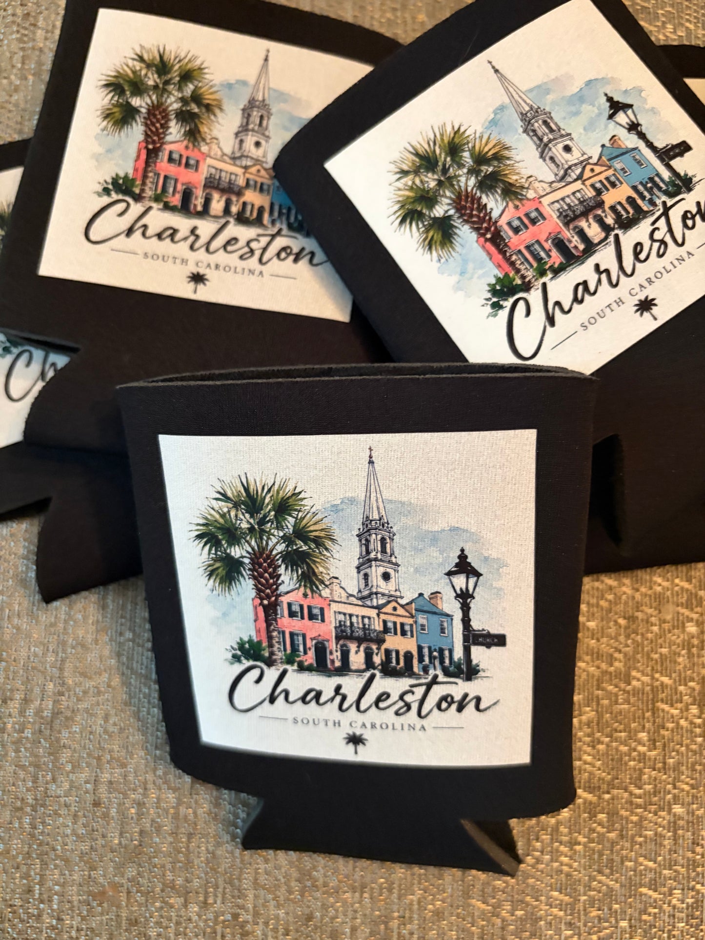 Charleston, South Carolina Neoprene Koozie