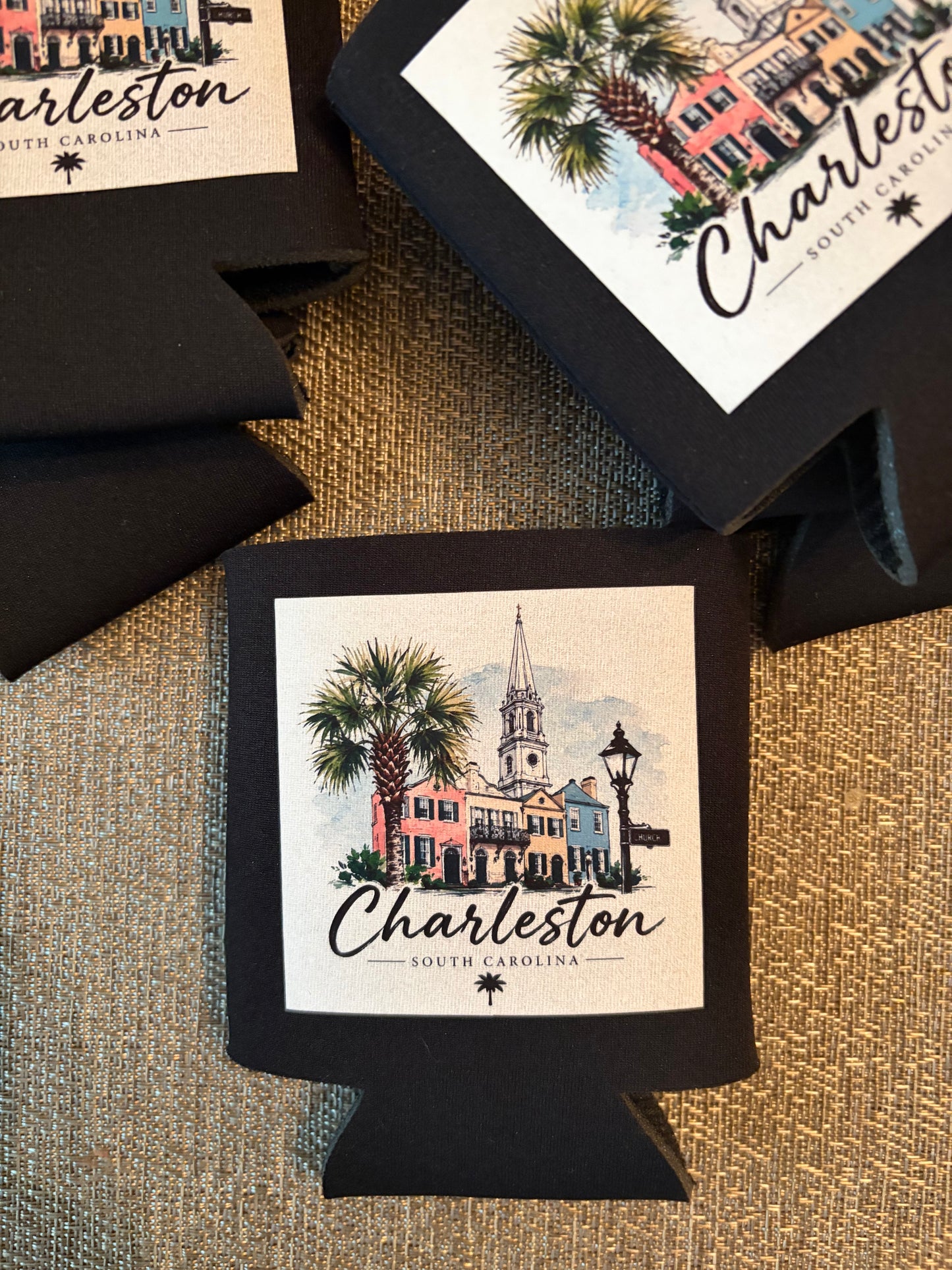 Charleston, South Carolina Neoprene Koozie