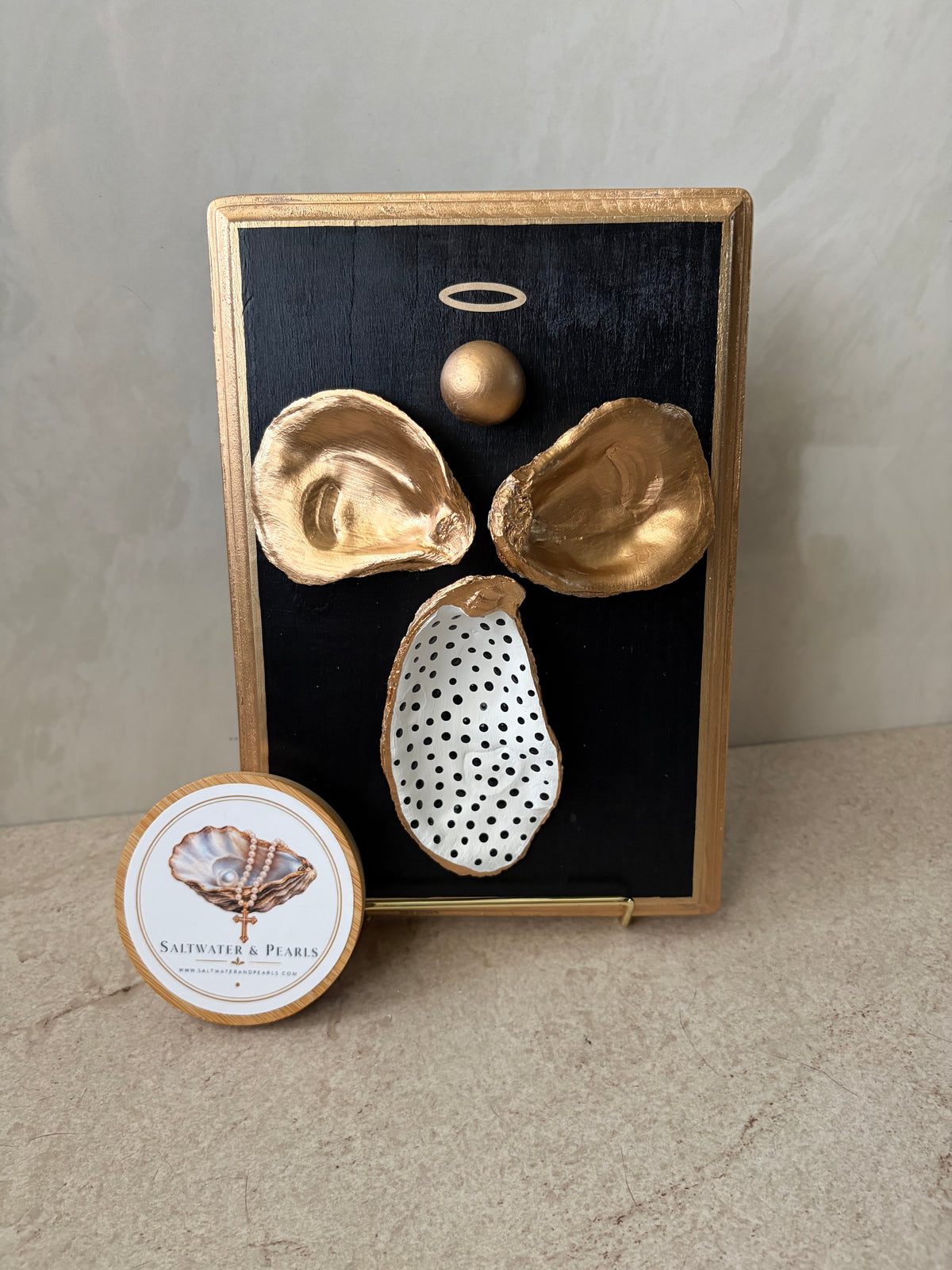 Oyster Shell Angel Wall Art | Coastal Christian Décor