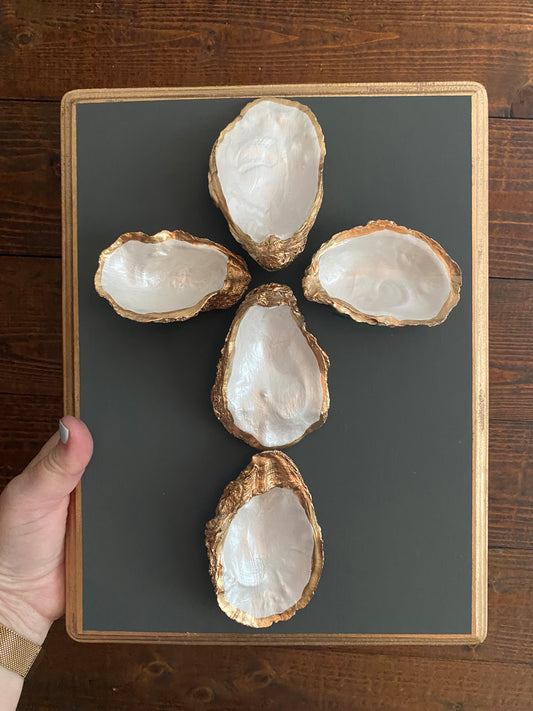 Oyster Shell Cross | Coastal Christian Wall Decor & Gift
